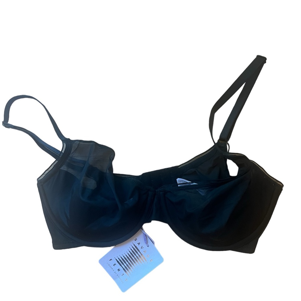 NWT‎ Savage x Fenty Mesh Black Bra